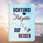 Polizistin Geschenk Reisepasshülle Frauen Reisen Pass Etui Cover Organizer Sommer Urlaub Gadgets Kunst-Leder Berufe Accessoire-Reisepass-Hülle-22Feels