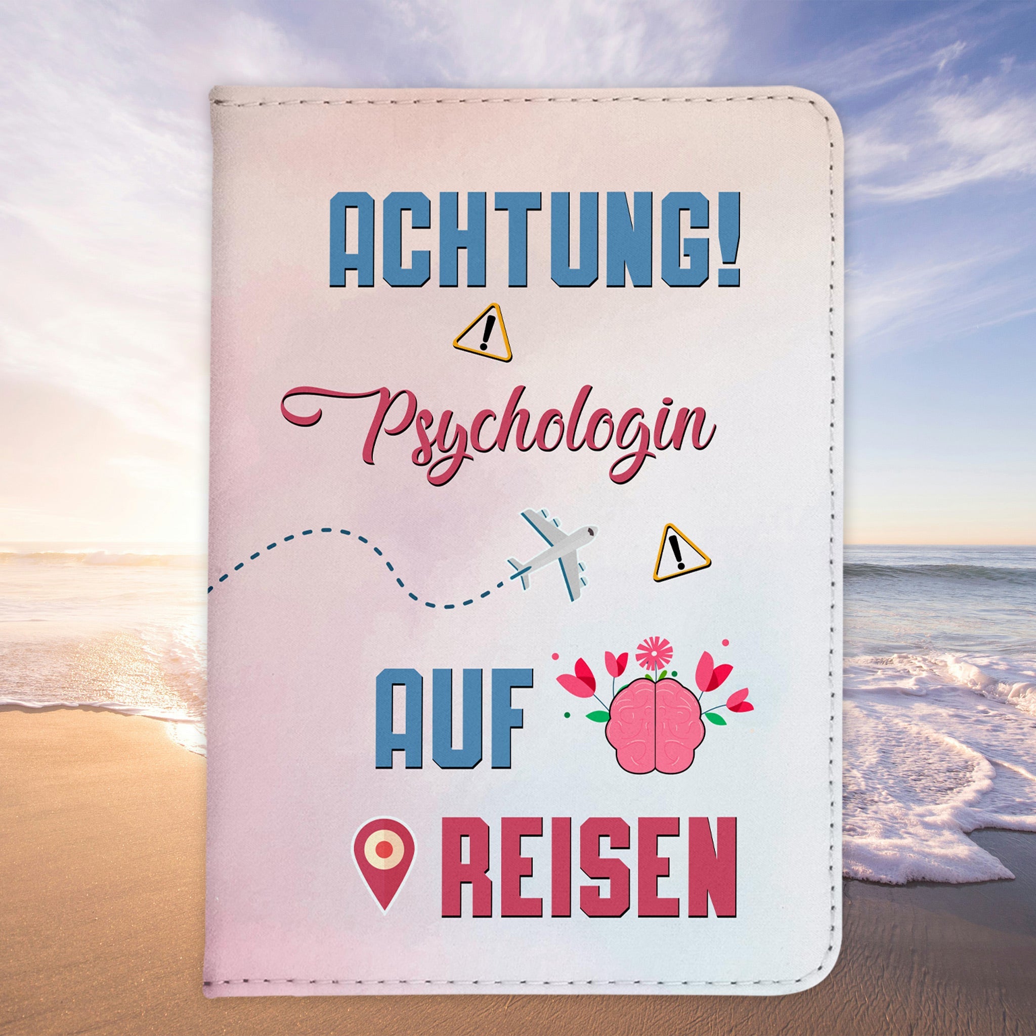 Psychologin Geschenk Reisepasshülle Frauen Reisen Pass Etui Cover Organizer Sommer Urlaub Gadgets Kunst-Leder Berufe Accessoire-Reisepass-Hülle-22Feels