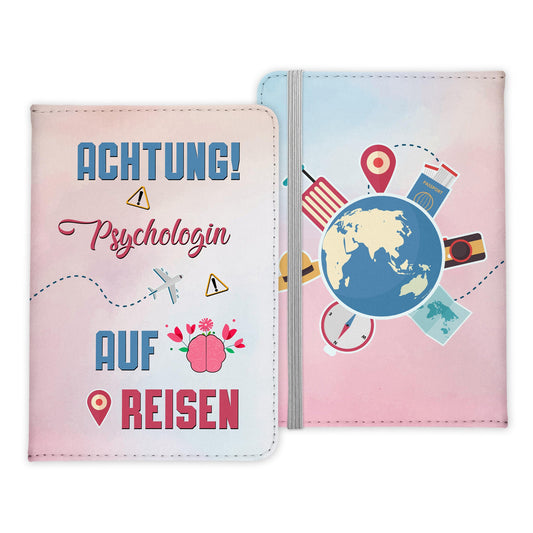 Psychologin Geschenk Reisepasshülle Frauen Reisen Pass Etui Cover Organizer Sommer Urlaub Gadgets Kunst-Leder Berufe Accessoire-Reisepass-Hülle-22Feels