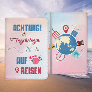 Psychologin Geschenk Reisepasshülle Frauen Reisen Pass Etui Cover Organizer Sommer Urlaub Gadgets Kunst-Leder Berufe Accessoire-Reisepass-Hülle-22Feels