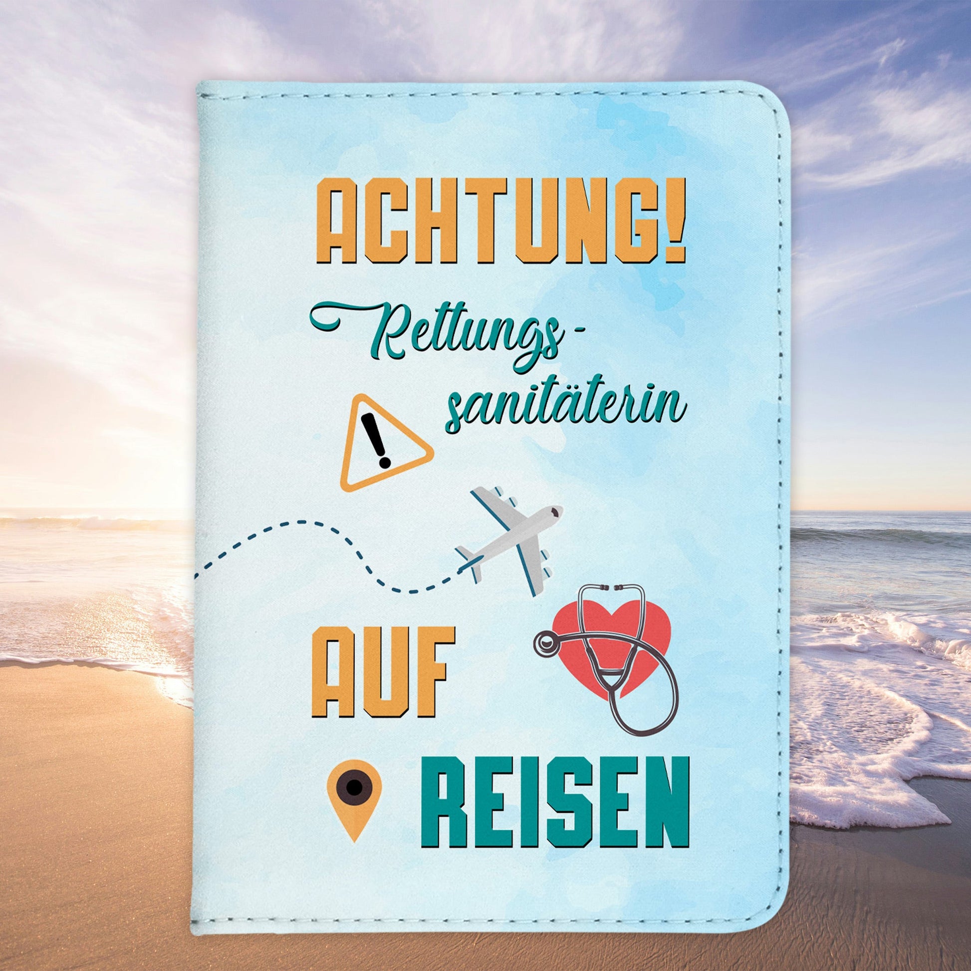 Rettungssanitäterin Geschenk Reisepasshülle Frauen Reisen Pass Etui Cover Organizer Sommer Urlaub Gadgets Kunst-Leder Berufe Accessoire-Reisepass-Hülle-22Feels