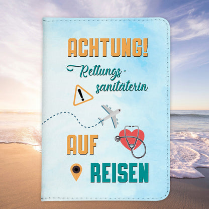 Rettungssanitäterin Geschenk Reisepasshülle Frauen Reisen Pass Etui Cover Organizer Sommer Urlaub Gadgets Kunst-Leder Berufe Accessoire-Reisepass-Hülle-22Feels
