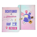 Schneiderin Geschenk Reisepasshülle Frauen Reisen Pass Etui Cover Organizer Sommer Urlaub Gadgets Kunst-Leder Berufe Accessoire-Reisepass-Hülle-22Feels