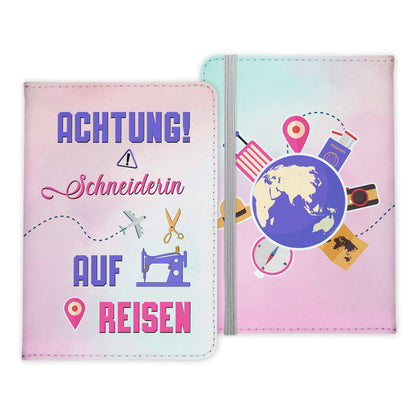 Schneiderin Geschenk Reisepasshülle Frauen Reisen Pass Etui Cover Organizer Sommer Urlaub Gadgets Kunst-Leder Berufe Accessoire-Reisepass-Hülle-22Feels
