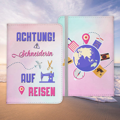 Schneiderin Geschenk Reisepasshülle Frauen Reisen Pass Etui Cover Organizer Sommer Urlaub Gadgets Kunst-Leder Berufe Accessoire-Reisepass-Hülle-22Feels