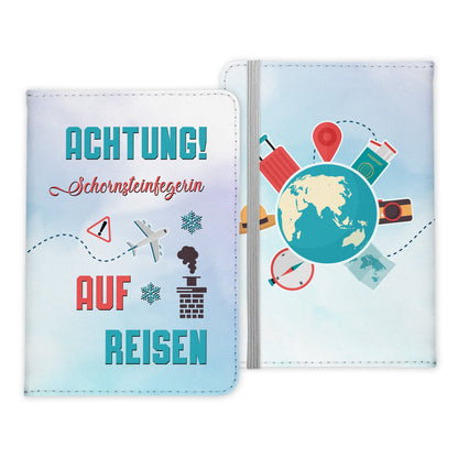 Schornsteinfegerin Geschenk Reisepasshülle Frauen Reisen Pass Etui Cover Organizer Sommer Urlaub Gadgets Kunst-Leder Berufe Accessoire-Reisepass-Hülle-22Feels