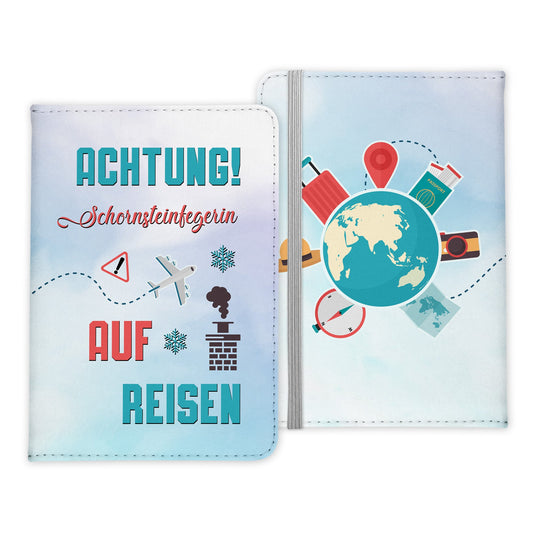 Schornsteinfegerin Geschenk Reisepasshülle Frauen Reisen Pass Etui Cover Organizer Sommer Urlaub Gadgets Kunst-Leder Berufe Accessoire-Reisepass-Hülle-22Feels
