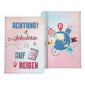 Sekretärin Geschenk Reisepasshülle Frauen Reisen Pass Etui Cover Organizer Sommer Urlaub Gadgets Kunst-Leder Berufe Accessoire-Reisepass-Hülle-22Feels