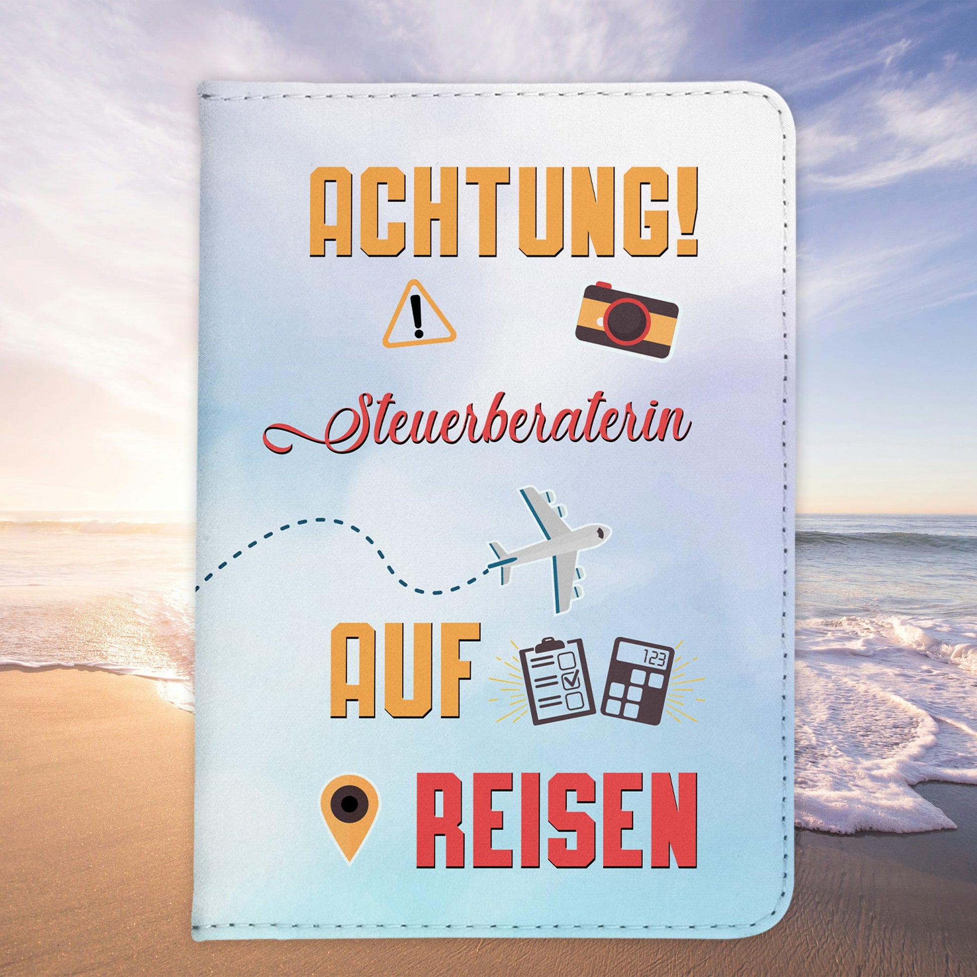 Steuerberaterin Geschenk Reisepasshülle Frauen Reisen Pass Etui Cover Organizer Sommer Urlaub Gadgets Kunst-Leder Berufe Accessoire-Reisepass-Hülle-22Feels