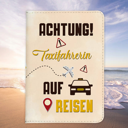 Taxifahrerin Geschenk Reisepasshülle Frauen Reisen Pass Etui Cover Organizer Sommer Urlaub Gadgets Kunst-Leder Berufe Accessoire-Reisepass-Hülle-22Feels