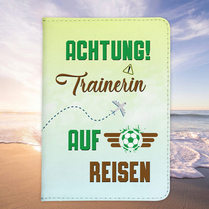 Trainerin Geschenk Reisepasshülle Frauen Reisen Pass Etui Cover Organizer Sommer Urlaub Gadgets Kunst-Leder Berufe Accessoire-Reisepass-Hülle-22Feels