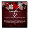 22Feels® Mama Geschenk Muttertag Geburtstag Frauen Schmuck mit Karte Herz Halskette Echt Silber Weihnachten Idee von Tochter oder Sohn-Schmuck mit Botschaftskarte - Herz21-22Feels