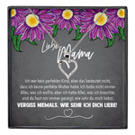 22Feels® Mama Geschenk Muttertag Geburtstag Frauen Schmuck mit Karte Herz Halskette Echt Silber Weihnachten Idee von Tochter oder Sohn-Schmuck mit Botschaftskarte - Herz21-22Feels