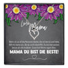 22Feels® Mama Geschenk Muttertag Geburtstag Frauen Schmuck mit Karte Herz Halskette Echt Silber Weihnachten Idee von Tochter oder Sohn-Schmuck mit Botschaftskarte - Herz21-22Feels