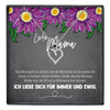 22Feels® Mama Geschenk Muttertag Geburtstag Frauen Schmuck mit Karte Herz Halskette Echt Silber Weihnachten Idee von Tochter oder Sohn-Schmuck mit Botschaftskarte - Herz21-22Feels