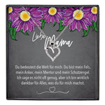 22Feels® Mama Geschenk Muttertag Geburtstag Frauen Schmuck mit Karte Herz Halskette Echt Silber Weihnachten Idee von Tochter oder Sohn-Schmuck mit Botschaftskarte - Herz21-22Feels