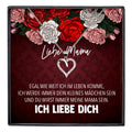 22Feels® Mama Geschenk von Tochter Muttertag Geburtstag Frauen Schmuck mit Karte Echt Silber Herz Halskette Weihnachten Idee Mutter Tochter-Schmuck mit Botschaftskarte - Herz21-22Feels