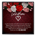22Feels® Mama Geschenk Muttertag Geburtstag Frauen Schmuck mit Karte Herz Halskette Echt Silber Weihnachten Idee von Tochter oder Sohn-Schmuck mit Botschaftskarte - Herz21-22Feels