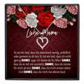 22Feels® Mama Geschenk Muttertag Geburtstag Frauen Schmuck mit Karte Herz Halskette Echt Silber Weihnachten Idee von Tochter oder Sohn-Schmuck mit Botschaftskarte - Herz21-22Feels