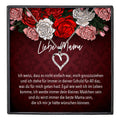 22Feels® Mama Geschenk von Tochter Muttertag Geburtstag Frauen Schmuck mit Karte Echt Silber Herz Halskette Weihnachten Idee Mutter Tochter-Schmuck mit Botschaftskarte - Herz21-22Feels