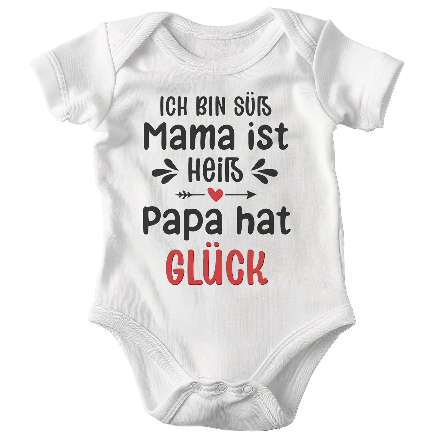 22Feels Unisex Babybody Bio-Baumwolle – Weiß mit Lustigem Familien-Spruch – Geschenk zur Geburt, Babyparty oder zum 1. Geburtstag für Papa-Baby Body-22Feels