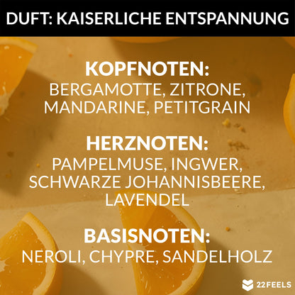 22Feels® Tante Geschenk HANDGEMACHTE Sojawachs Duft-Kerze im Glas (ZITRUS, VEGAN)-Spruchkerzen B1K1-22Feels