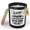 22Feels® Ehefrau Hochzeitstag Geschenk HANDGEMACHTE Sojawachs Duft-Kerze im Glas (ZITRUS, VEGAN)-Spruchkerzen B1K1-22Feels