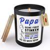 22Feels® Papa Geschenk HANDGEMACHTE Sojawachs Duft-Kerze im Glas (ZITRUS, VEGAN)-Spruchkerzen B1K1-22Feels
