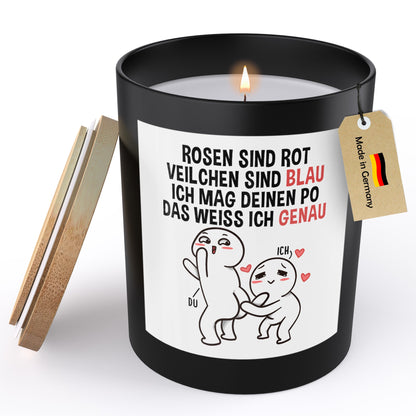 22Feels® Jahrestag Geschenk HANDGEMACHTE Sojawachs Duft-Kerze im Glas (ZITRUS, VEGAN)-Spruchkerzen B1K1-22Feels