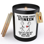 22Feels® Papa Geschenk HANDGEMACHTE Sojawachs Duft-Kerze im Glas (ZITRUS, VEGAN)-Spruchkerzen B1K1-22Feels