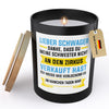 22Feels® Schwager Geschenk HANDGEMACHTE Sojawachs Duft-Kerze im Glas (ZITRUS, VEGAN)-Spruchkerzen B1K1-22Feels