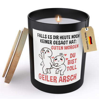 22Feels® Jahrestag Geschenk HANDGEMACHTE Sojawachs Duft-Kerze im Glas (ZITRUS, VEGAN)-Spruchkerzen B1K1-22Feels