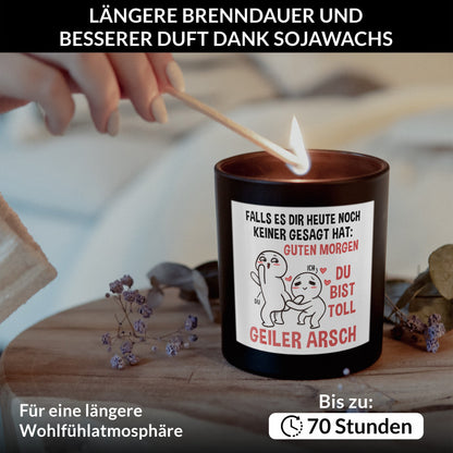 22Feels® Jahrestag Geschenk HANDGEMACHTE Sojawachs Duft-Kerze im Glas (ZITRUS, VEGAN)-Spruchkerzen B1K1-22Feels