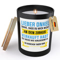 22Feels® Onkel Geschenk HANDGEMACHTE Sojawachs Duft-Kerze im Glas (ZITRUS, VEGAN)-Spruchkerzen B1K1-22Feels