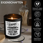 22Feels® Ehemann Hochzeitstag Geschenk HANDGEMACHTE Sojawachs Duft-Kerze im Glas (ZITRUS, VEGAN)-Spruchkerzen B1K1-22Feels