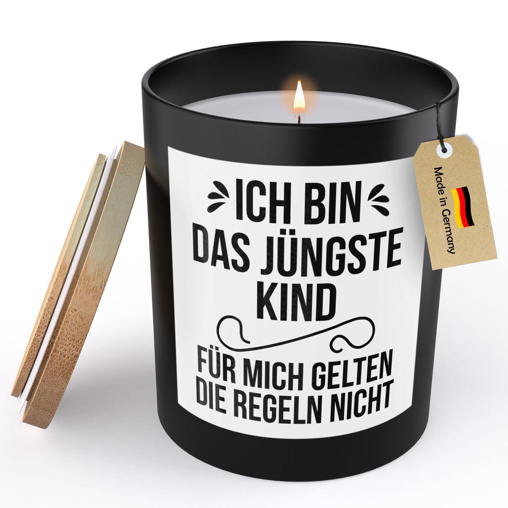 22Feels® Familie Geschenk Geschwister Mama Papa HANDGEMACHTE Sojawachs Duft-Kerze im Glas (ZITRUS, VEGAN)-Spruchkerzen B1K1-22Feels