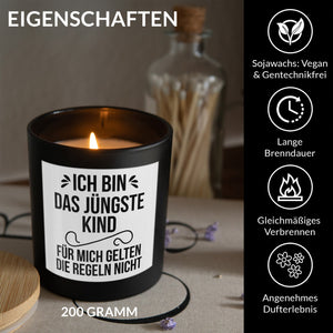 22Feels® Familie Geschenk Geschwister Mama Papa HANDGEMACHTE Sojawachs Duft-Kerze im Glas (ZITRUS, VEGAN)-Spruchkerzen B1K1-22Feels