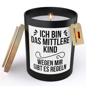 22Feels® Familie Geschenk Geschwister Mama Papa HANDGEMACHTE Sojawachs Duft-Kerze im Glas (ZITRUS, VEGAN)-Spruchkerzen B1K1-22Feels