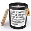 22Feels® Schwager Geschenk HANDGEMACHTE Sojawachs Duft-Kerze im Glas (ZITRUS, VEGAN)-Spruchkerzen B1K1-22Feels