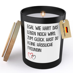 22Feels® Freund Jahrestag Geschenk HANDGEMACHTE Sojawachs Duft-Kerze im Glas (ZITRUS, VEGAN)-Spruchkerzen B1K1-22Feels