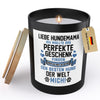 22Feels® Hundemama Geschenk HANDGEMACHTE Sojawachs Duft-Kerze im Glas (ZITRUS, VEGAN)-Spruchkerzen B1K1-22Feels