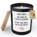 22Feels® Onkel Geschenk HANDGEMACHTE Sojawachs Duft-Kerze im Glas (ZITRUS, VEGAN)-Spruchkerzen B1K1-22Feels