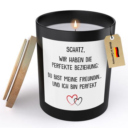 22Feels® Freundin Jahrestag Geschenk HANDGEMACHTE Sojawachs Duft-Kerze im Glas (ZITRUS, VEGAN)-Spruchkerzen B1K1-22Feels