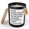 22Feels® Oma Geschenk HANDGEMACHTE Sojawachs Duft-Kerze im Glas (ZITRUS, VEGAN)-Spruchkerzen B1K1-22Feels