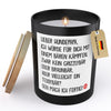 22Feels® Hundepapa Geschenk HANDGEMACHTE Sojawachs Duft-Kerze im Glas (ZITRUS, VEGAN)-Spruchkerzen B1K1-22Feels