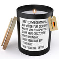 22Feels® Schwiegermutter Geschenk HANDGEMACHTE Sojawachs Duft-Kerze im Glas (ZITRUS, VEGAN)-Spruchkerzen B1K1-22Feels