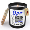 22Feels® Opa Geschenk HANDGEMACHTE Sojawachs Duft-Kerze im Glas (ZITRUS, VEGAN)-Spruchkerzen B1K1-22Feels