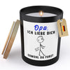 22Feels® Opa Geschenk HANDGEMACHTE Sojawachs Duft-Kerze im Glas (ZITRUS, VEGAN)-Spruchkerzen B1K1-22Feels