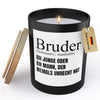 22Feels® Bruder Geschenk HANDGEMACHTE Sojawachs Duft-Kerze im Glas (ZITRUS, VEGAN)-Spruchkerzen B1K1-22Feels