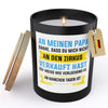22Feels® Papa Geschenk HANDGEMACHTE Sojawachs Duft-Kerze im Glas (ZITRUS, VEGAN)-Spruchkerzen B1K1-22Feels